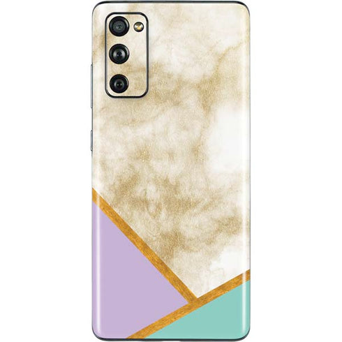 Angled Marble Galaxy S20 Fan Edition Skin